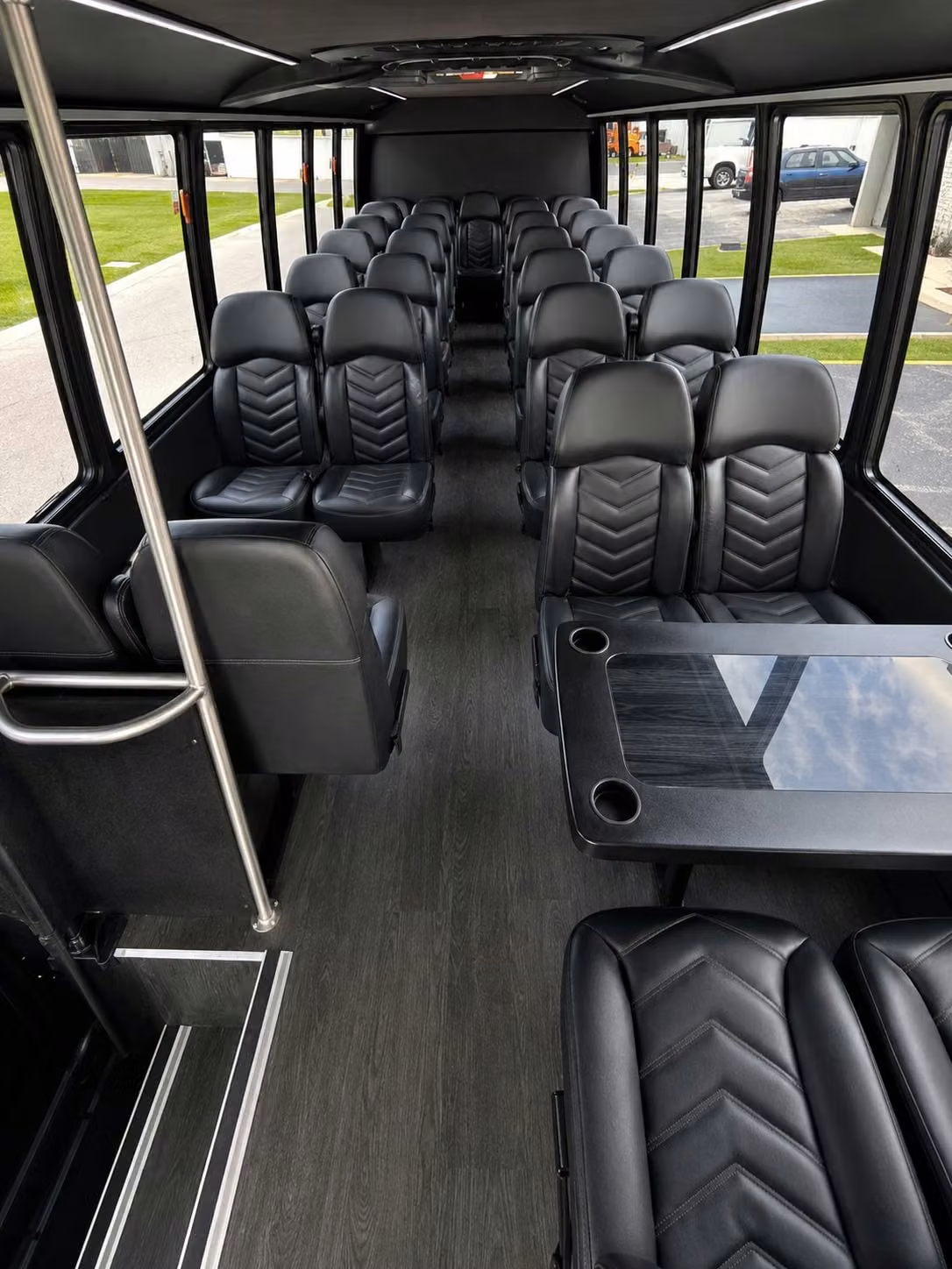 18 passenger minibus interior