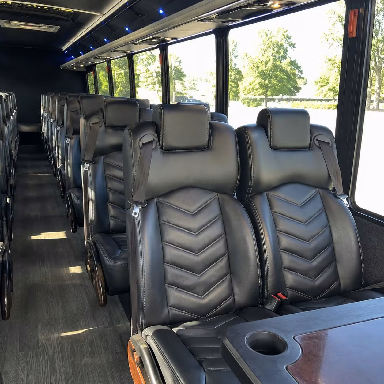28 passenger minibus inside
