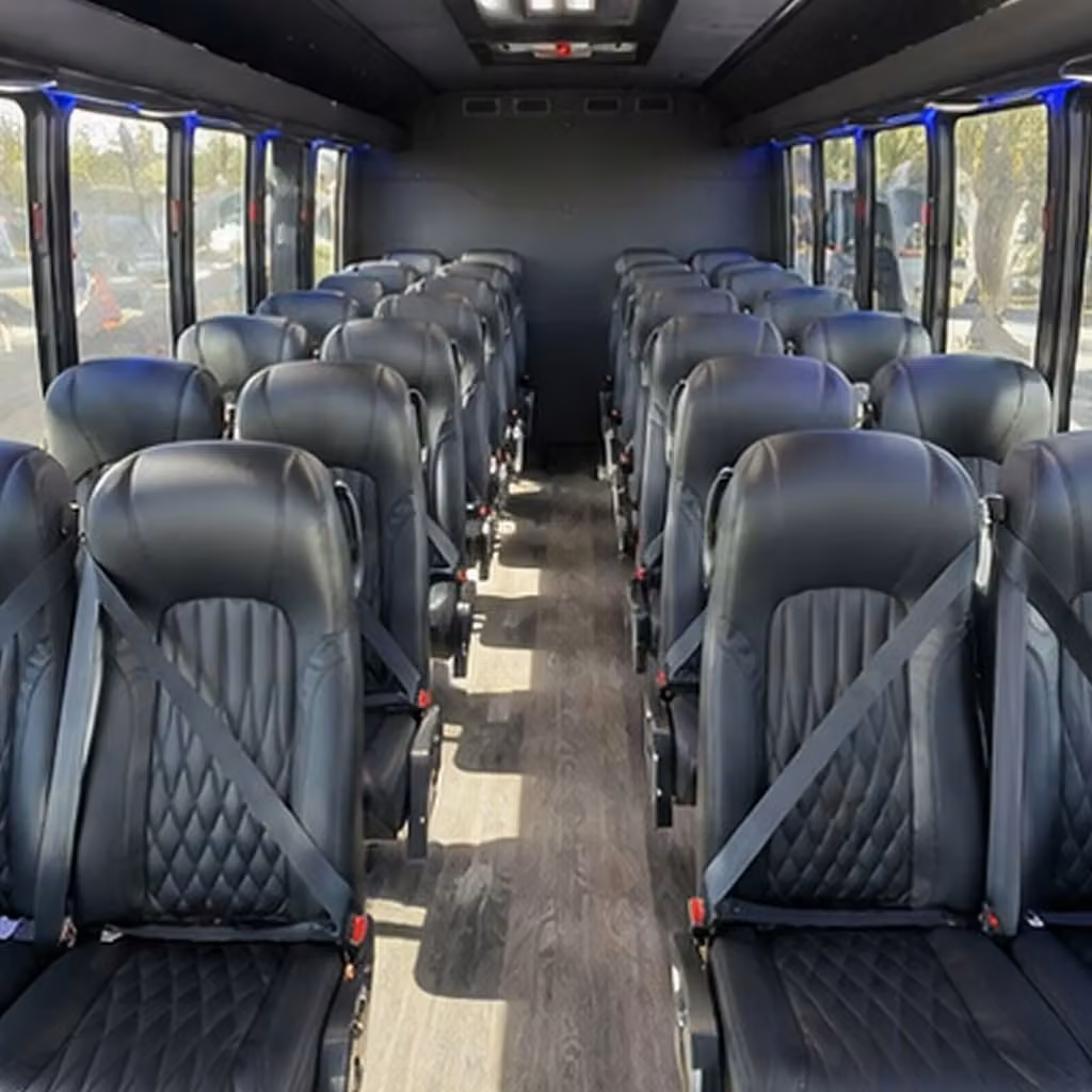 35 passenger minibus inside